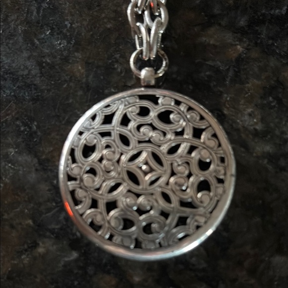 Brighton Silver Floral Pendant Necklace serendipity - Picture 2 of 3